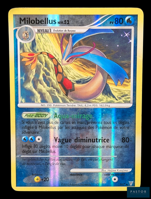 une photo d'une carte Pokémon sur laquelle figure l'image d'un dragon