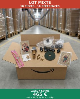 La boîte Amazon est remplie d'articles destinés à la vente dans l'entrepôt.