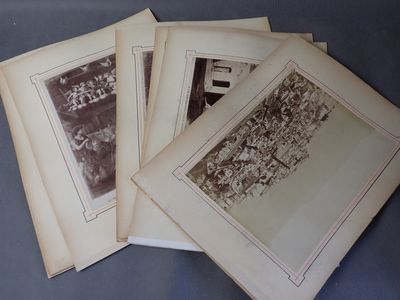 Lot de 10 tirages albuminés, Italie et oeuvres d'art, 27,5 x…