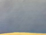 an oil painting of a field with a lone tree in the distance