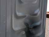 an image of a close up of a black toilet