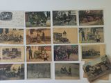 de nombreuses vieilles photos de personnes et de chevaux accrochées au mur
