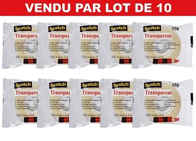 10 packs of scotch transparent transfer tape for crafting and crafting