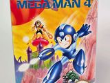 the box for the game mega man 4 is shown