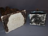 two soap bars sitting next to each other on a table