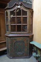 Magnifique vitrine d'angle allemande d'époque - peinte à la …