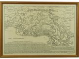 une carte encadrée de la ville de New York, dans l'État de New York