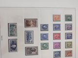 a picture of a wall with a lot of stamps on it