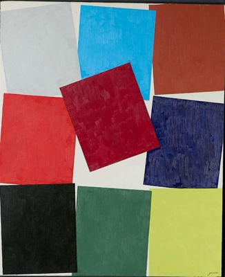 Philippe GARNIER (né en 1955) « Carrés de couleurs » Acryliq…