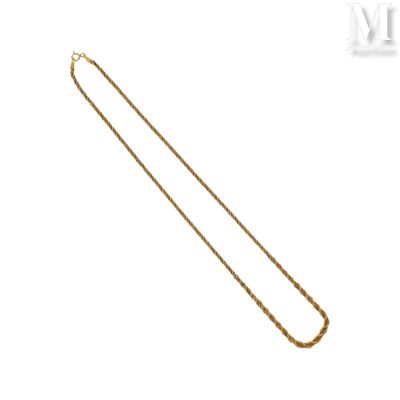 Collier Collier aux deux tons d'or 18K (750°/°°) formé d'une… - Photo 1