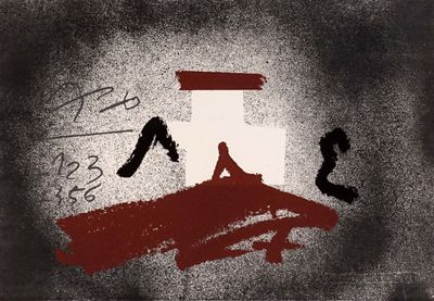 une image représentant un tableau où l'on voit une personne assise sur un banc