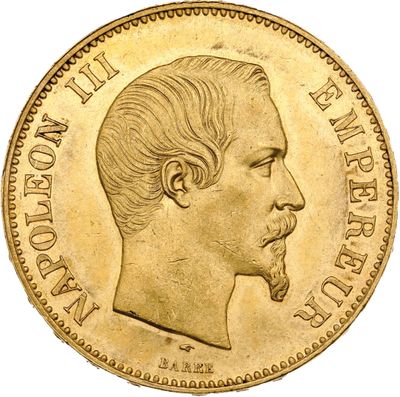 l'image d'une pièce d'or sur laquelle figure le visage d'un homme