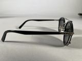 glasses on a table with a white background and a black and white background