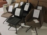 le nombre de chaises alignées dans une pièce