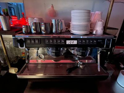 a coffee machine that is sitting on top of a counter