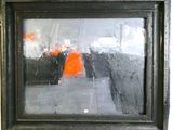 a picture of a picture of an orange object in a black frame