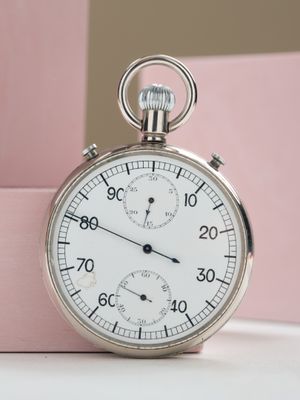 LEMANIA Chronographe sportif à rattrapante en acier chromé à…