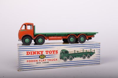 a toy truck that is sitting on top of a box