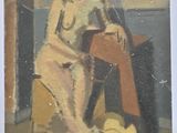 une image d'un tableau représentant une femme assise sur une chaise