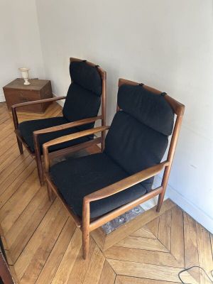 Paire de fauteuils Danemark années 60/70 - Photo 1