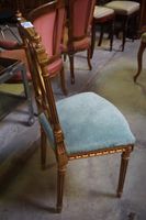 belle chaise dorée de style Louis XVI - dossier en forme de … (photo 3)