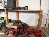 a picture of a workbench with a lot of tools on it