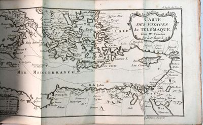 une vieille carte de l'île de Guernesey datant du milieu du XIXe siècle