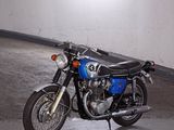 a motorcycle that is parked in a garage