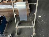 a picture of a table with a roll of paper on top of it