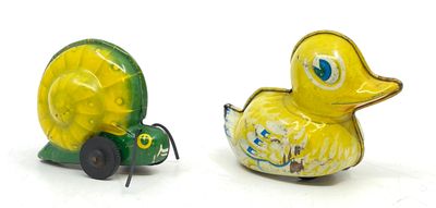 LEHMANN Western Germany. Ensemble de deux jouets mécaniques …