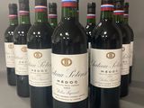 six bouteilles de vin rouge alignées sur un comptoir