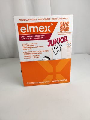 une photo d'une boîte de comprimés Elimex Junior posée sur une surface blanche