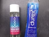 a bottle of deodorant and a tube of deodorant next to each other