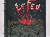 une image représentant un livre avec un volcan en arrière-plan