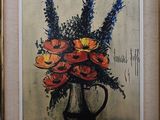 une image d'une peinture de fleurs dans un vase