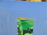 an image of a painting of a person in a window