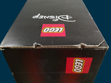 a box with a lego logo on it sitting on a table