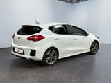the rear end of a white car in a white room