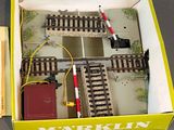 a box with a train set in it on a table