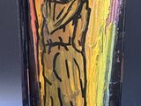 a picture of a painting of a man in a yellow robe