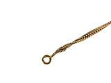 an image of a close up of a gold chain on a white background