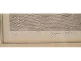 an old drawing of a fence with writing on it