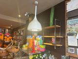 a display case with various items in it in a store