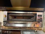 an image of a commercial pizza oven in a kitchen