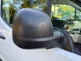 a close up of a side view mirror of a car