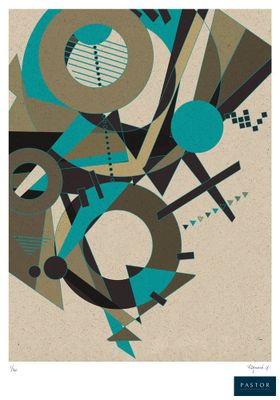 une image représentant un motif abstrait bleu et marron