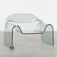 Fauteuil « Ghost » de Cini Boeri (1924 - 2020) en verre bomb… (photo 2)