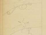 an old book with a drawing of a gun and a drawing of a gun