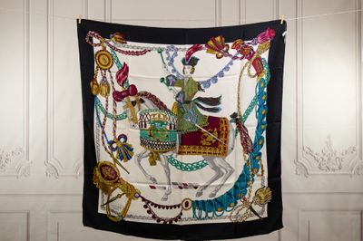 an image of a tapestry hanging on a wall