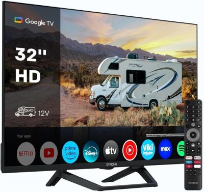 an image of a smart tv with a remote control on it